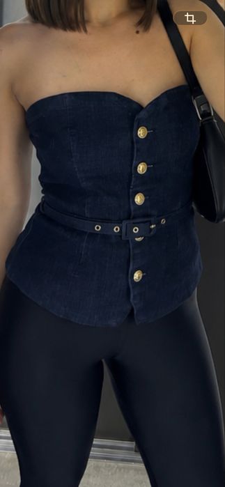 Джинсовий корсет Amisu (New Yorker)