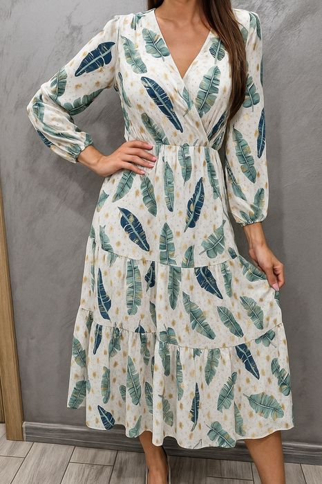 Sukienka maxi S M midi nowa kopertowa