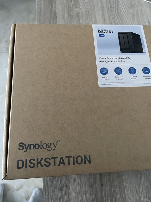 Новый !!! NAS Synology DS725+  Сетевое хранилище