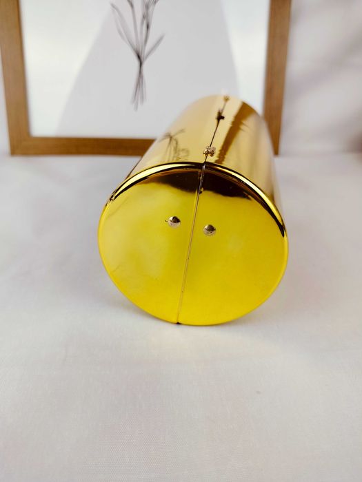 Nowa złota kopertówka beczułka nietypowa oryginalna modna