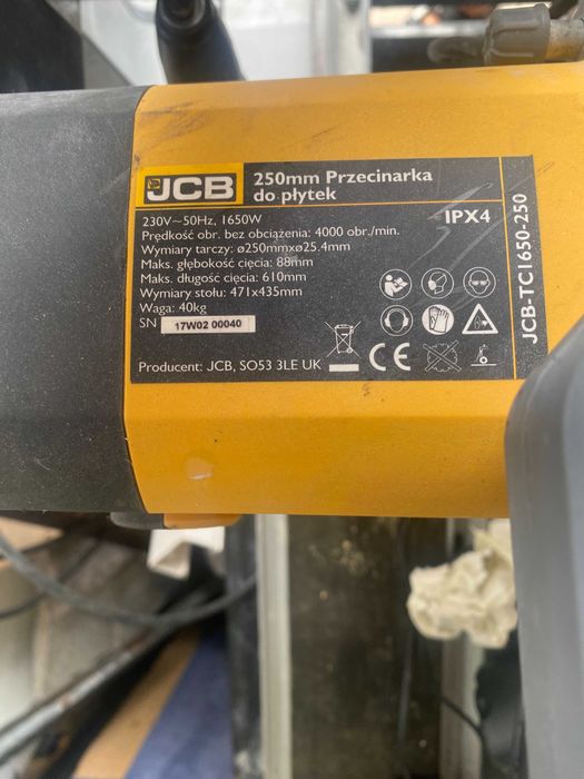 JCB-TC 1650-250  -przecinarka do plytek,granitu