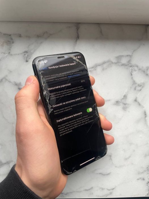 IPHONE XS czarny 64gb bardzo dobry bez uszkodzeń telefon 64gb