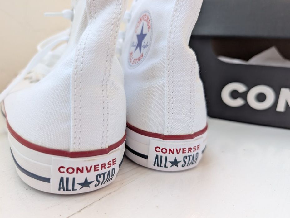NOWE Converse Chuck Taylor Hi Optical White biale r. 40