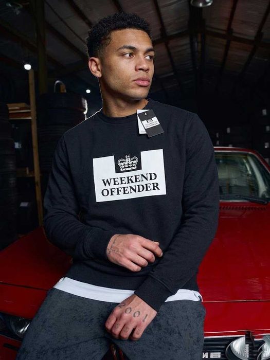 Черный Свитшот WEEKEND OFFENDER Leo Gregory