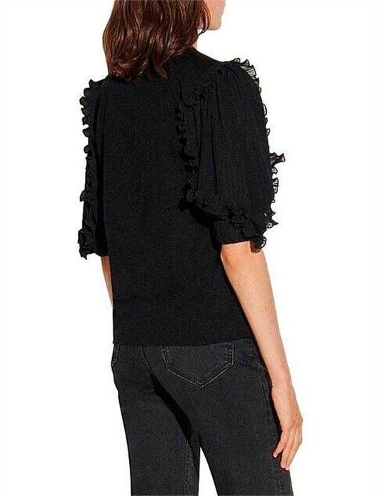 Блуза-футболка Sandro Paris з акцентними рукавами, розмір М