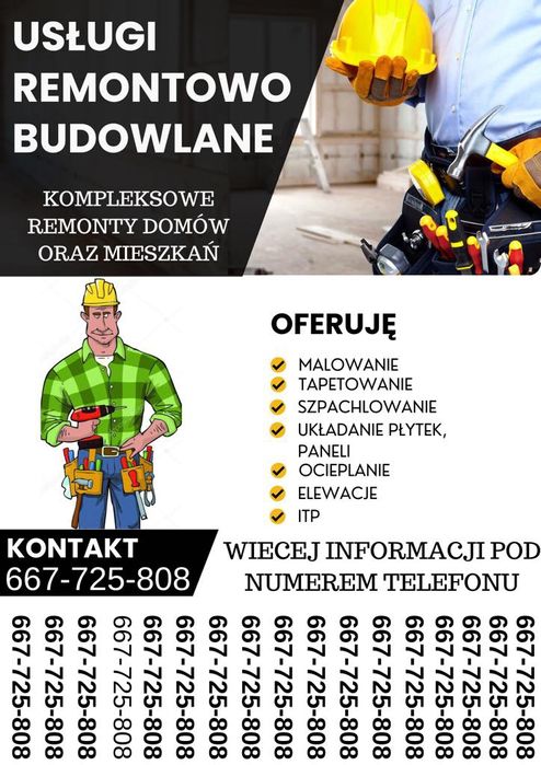 Usługi remontowo-budowlane