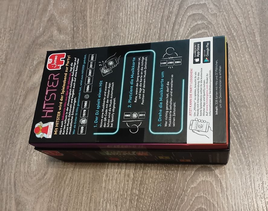 Карткова гра Jumbo HITSTER DAS MUSIK-PARTYSPIEL , нова.