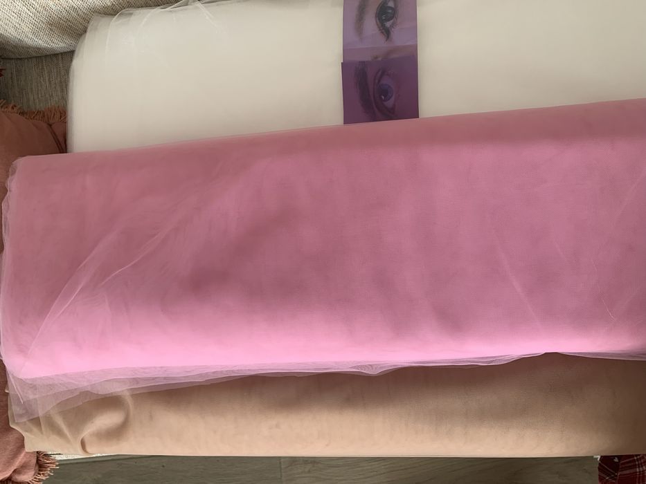 Tule 4 cores rosa, caramel, leite, bege