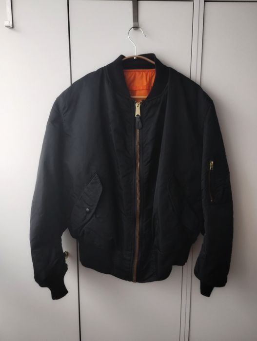Alpha Industries Made in USA black XL 90s jak nowa Unikat