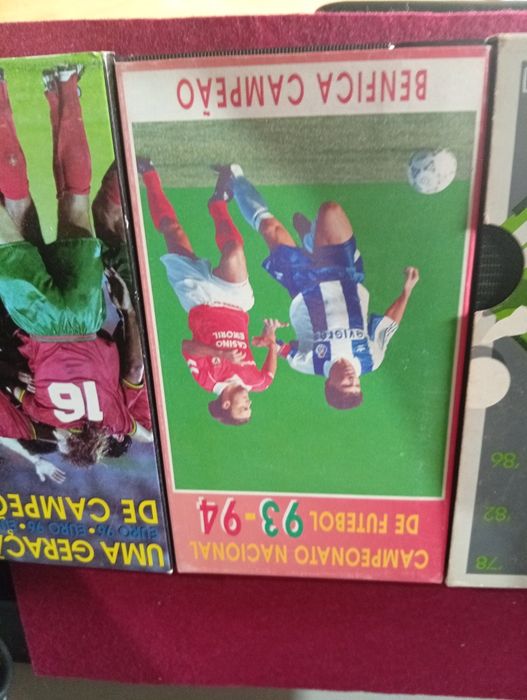 Conjunto de VHS futebol português