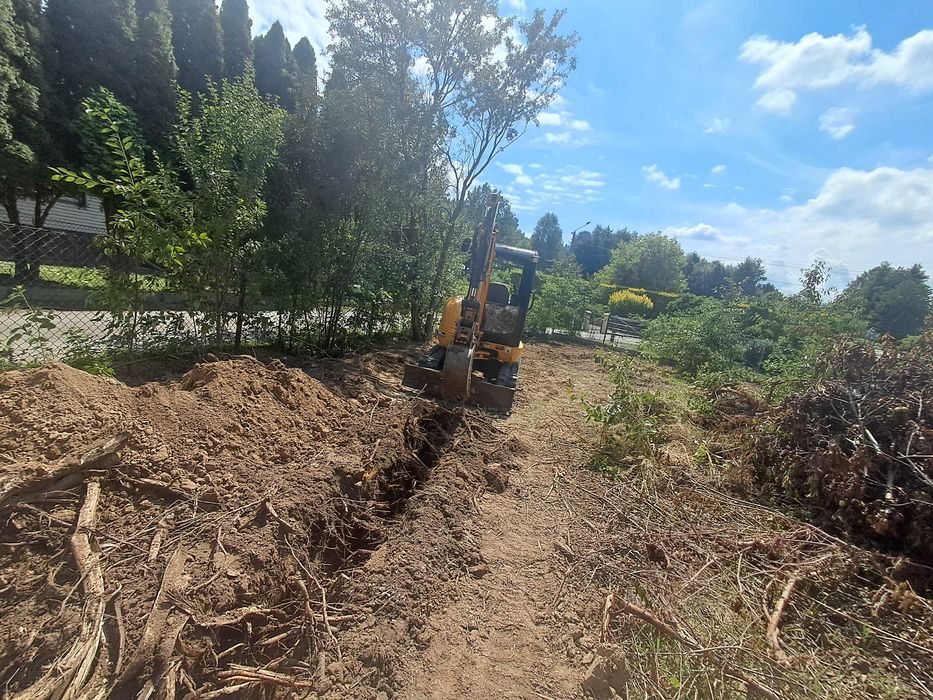 Usługi minikoparką