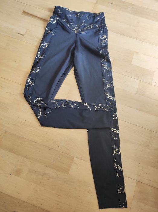 Legginsy Cardio Bunny XS czarno-złote