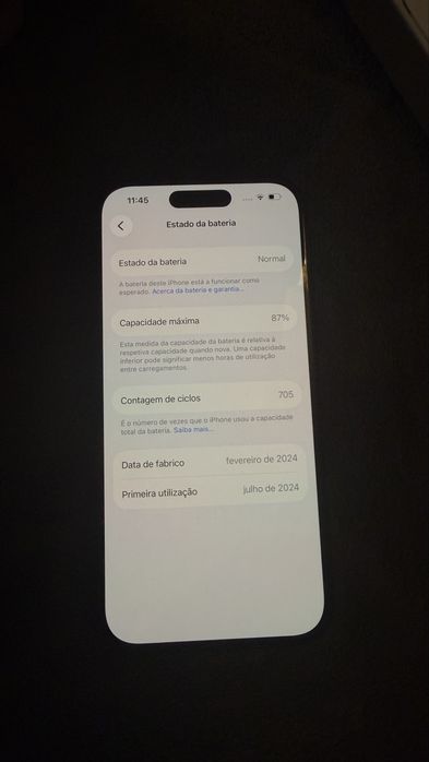 IPhone 15 128GB preto com caixa