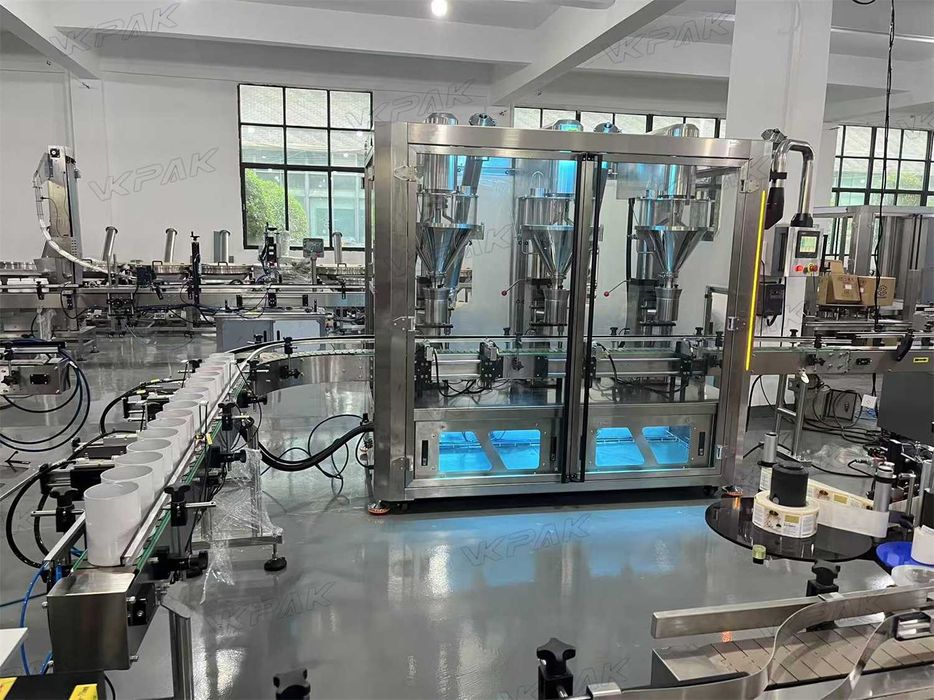 Máquina de enchimento de pó, máquina de dosagem de frascos de pó