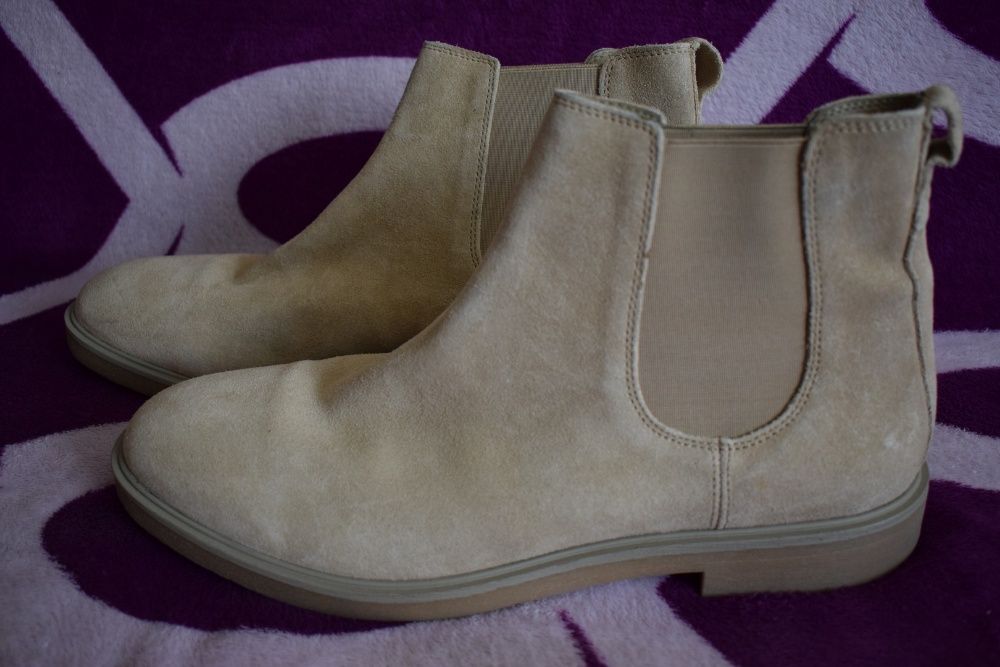 Beżowe sztyblety Pull&Bear, rozm. 44