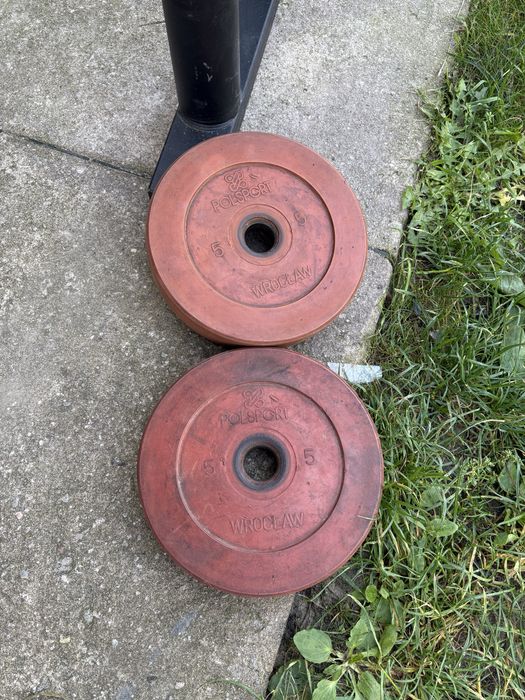 Obciążenia Żeliwne POLSPORT 2x5kg 27mm Siłownia