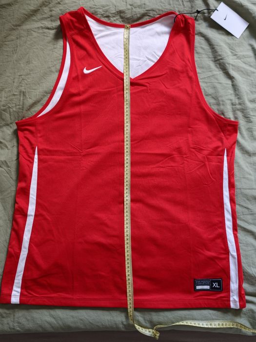 Koszulka na ramki Nike ( Team Basketball Reversible Jersey ) - Dwustronna - czerwona / biała - XL
