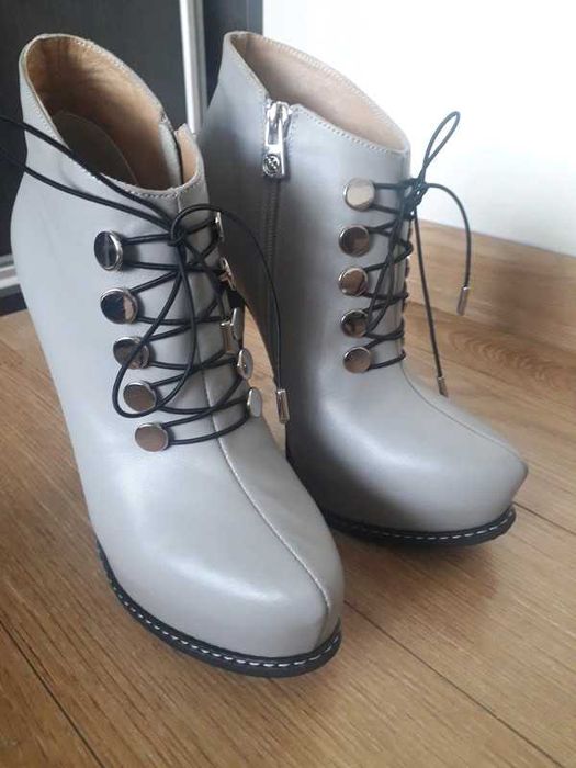 botki szpilki buty na obcasie Kazar