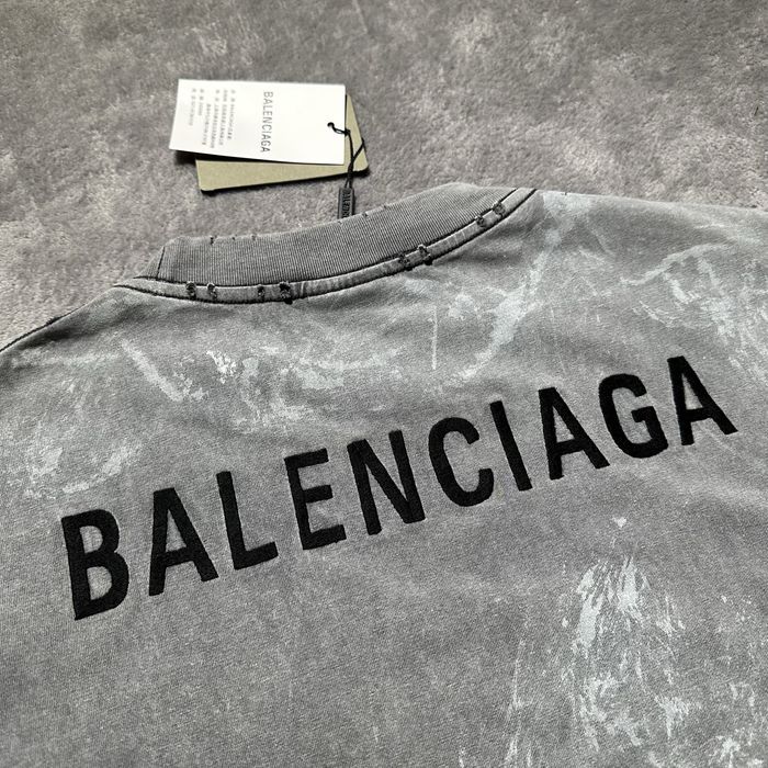 Футболка Balenciaga back grey S M L