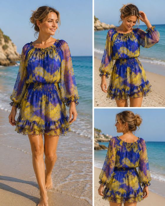 100% шовкова сукня BABYLON Collection (Італія), 100% шовк