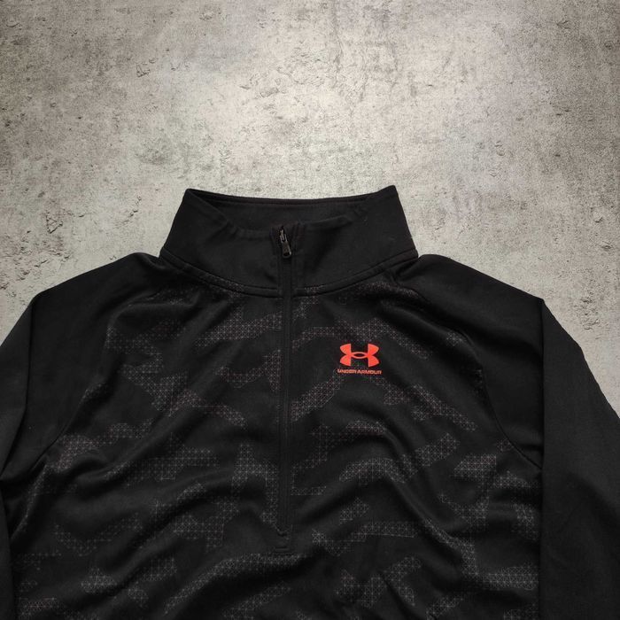 MĘSKA Bluza Lekka Rozpinana Moro Camo Suwak HeatGEAR Under Armour Logo