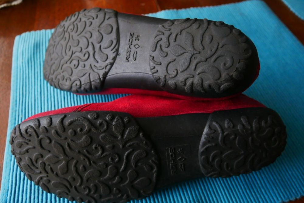 ROHDE, czerwone, piekne, polbuty r. 37 ( 3,5); dl. wkladki 24 cm