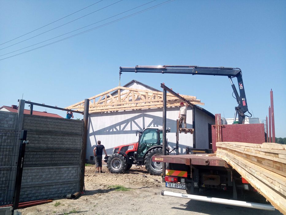 Usługi Duży HDS 18m dł.  kontenerów maszyn i ciągników rolniczych .