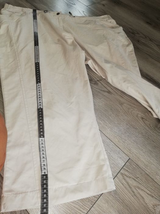 R. 54 56 plus size rybaczki damskie beżowe