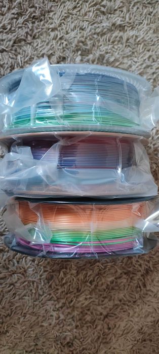 3x filament do drukarki 3D PLA rainbow "kolorowy"