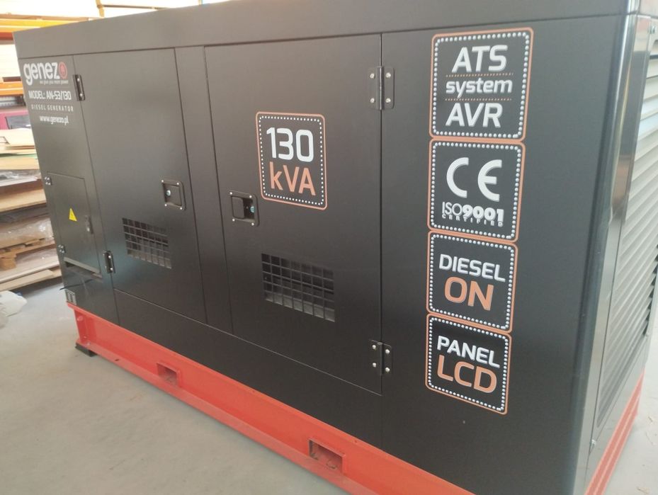 AGREGAT GENEZ  model AN -S3/130 kVA stan idealny