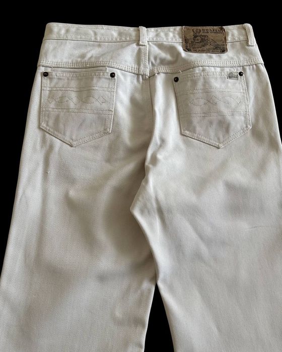 Vintage Bootcut Beige Jeans