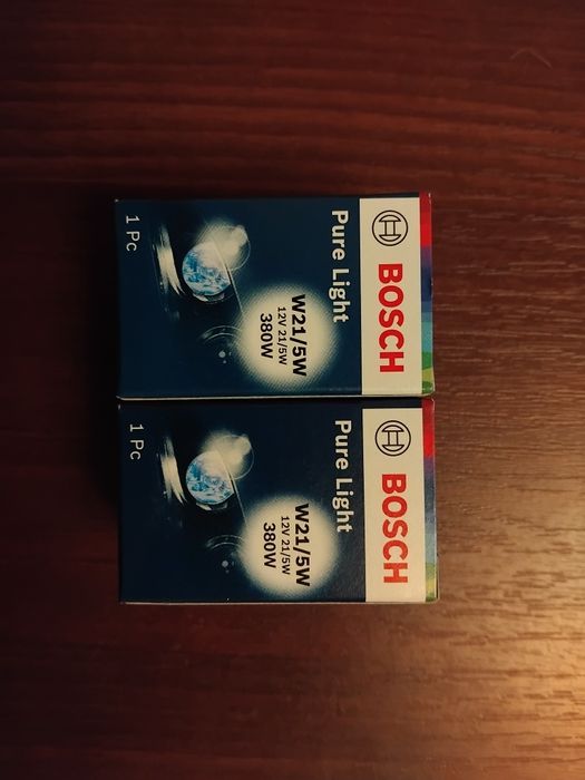 Лампа стопов габарита 12V 21/5W (2 контакта) без цоколя BOSCH