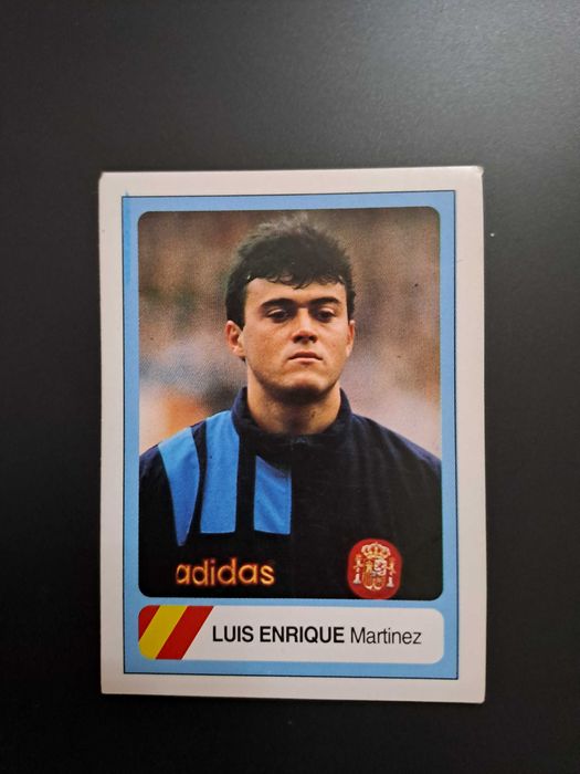 Cromo raro de Luis Enrique. Actual treinador do PSG.