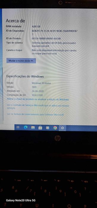 Portátil HP pavilon