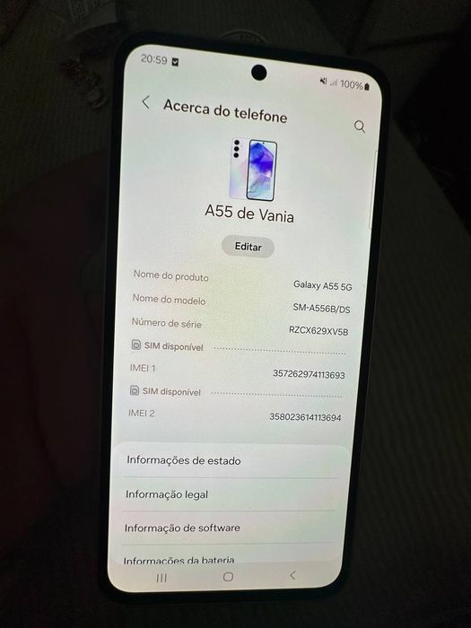 Samsung a55 rosa