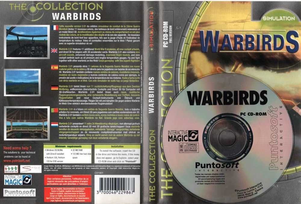 Jogos PC e DVD (venda em separado)