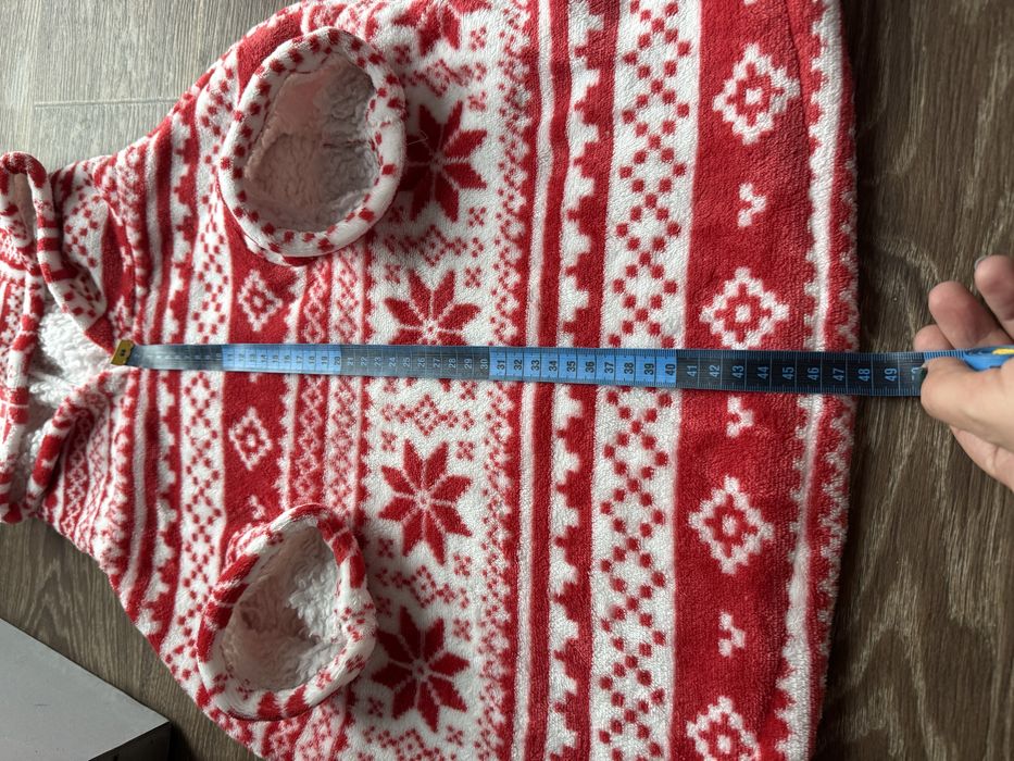 Новорічний костюм для собак. Різдвяний теплий светр