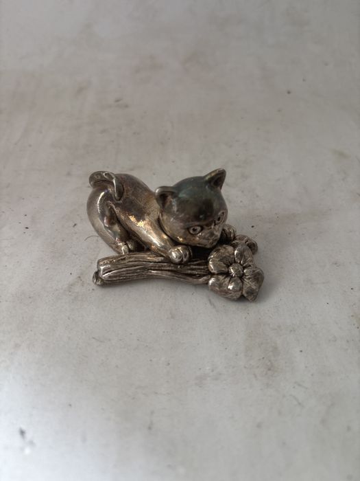 Gato em prata 925