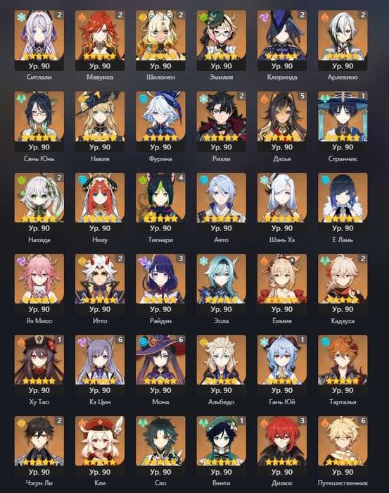 Аккаунт Genshin Impact