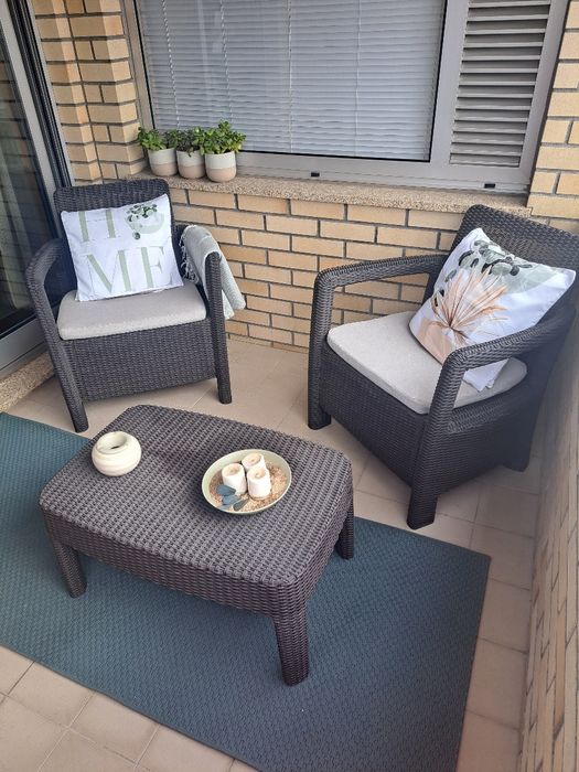 Conjunto de exterior jardim