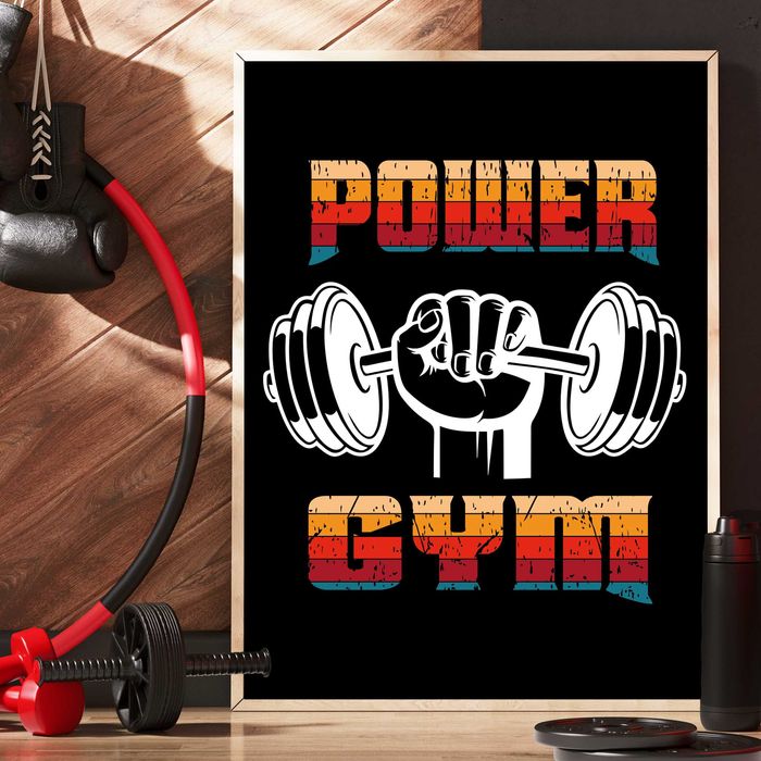 plakat do siłowni, obraz do siłowni, plakat na ścianę, plakat siłownia