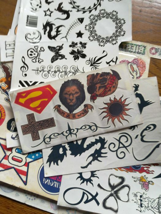 Conjunto de tatuagens antigas