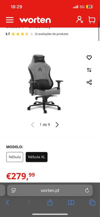 Cadeira Alpha Gamer Nebula XL Gaming