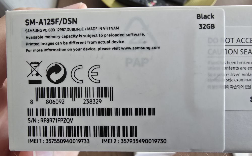 Samsung Galaxy A12 32GB + 64GB