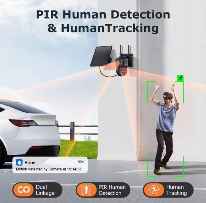 Kamera solarna 4g 12MP 15xzoom karta sim