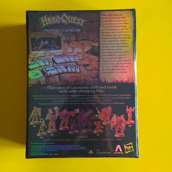 Jogo Tabuleiro HeroQuest Prophecy of Telor Expansão