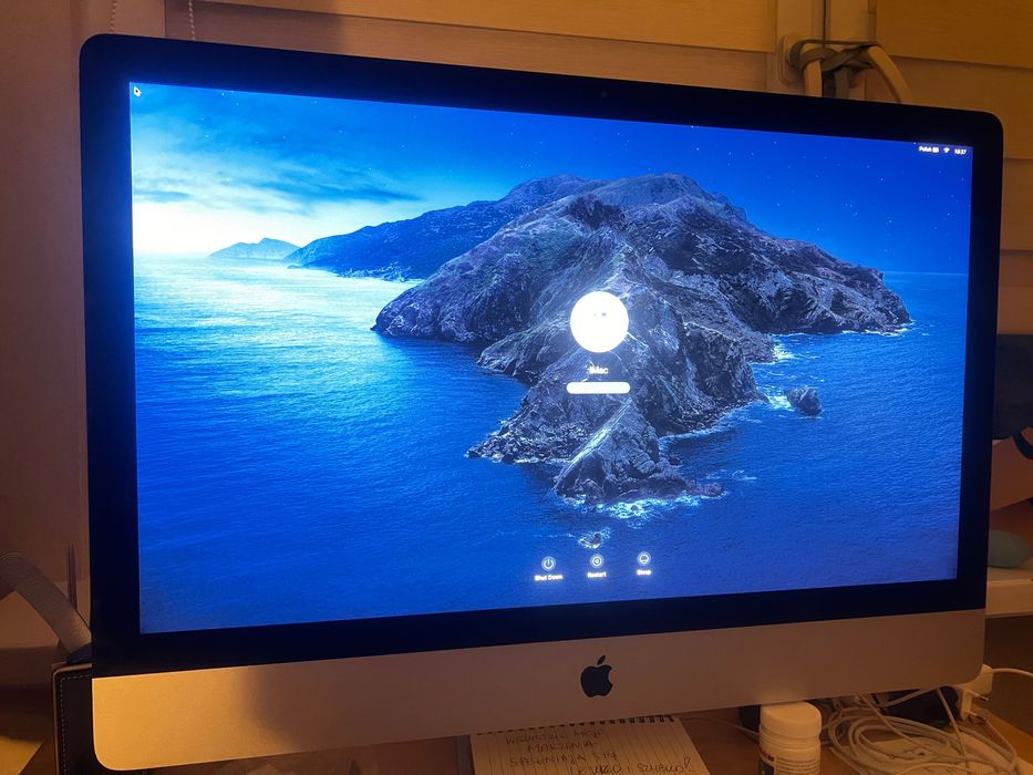 iMac 27″ Retina 5K 2017  Intel i7 I 40 GB RAM I 1 TB SSD Stan idealny!