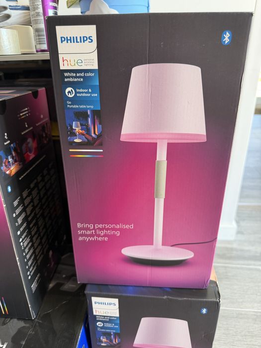Candeeiro de Mesa PHILIPS Signify Hue Belle (Branco)