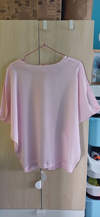 Różowa bluzka damska typu nietoperz rozm M