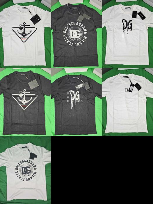Koszulka męska prada polo dg t-shirt dolce gabbana nowość